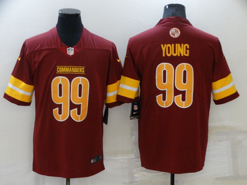 Cheap Men Washington Redskins 99 Young Red 2022 Nike Limited Vapor Untouchable NFL Jersey